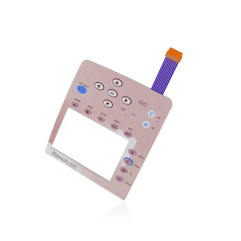 OEM service order tactile - contact graphics overlay membrane switches waterproof keyboard