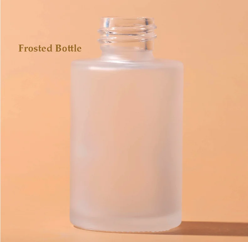 Colored Packaging Container Custom Luxury Cosmetics Bottles Perfume Frosted Glass Hair Essential Oil Dropper Bottle BJ9