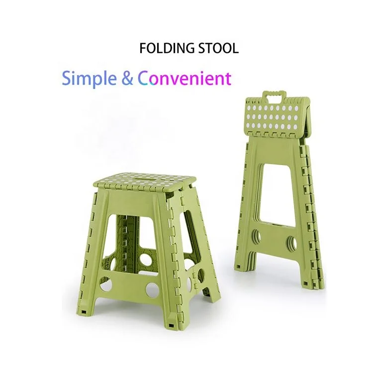Step Stools Foot Stool - Collapsible Small Plastic Super Strong Folding for Kids and Adults 18inch Height