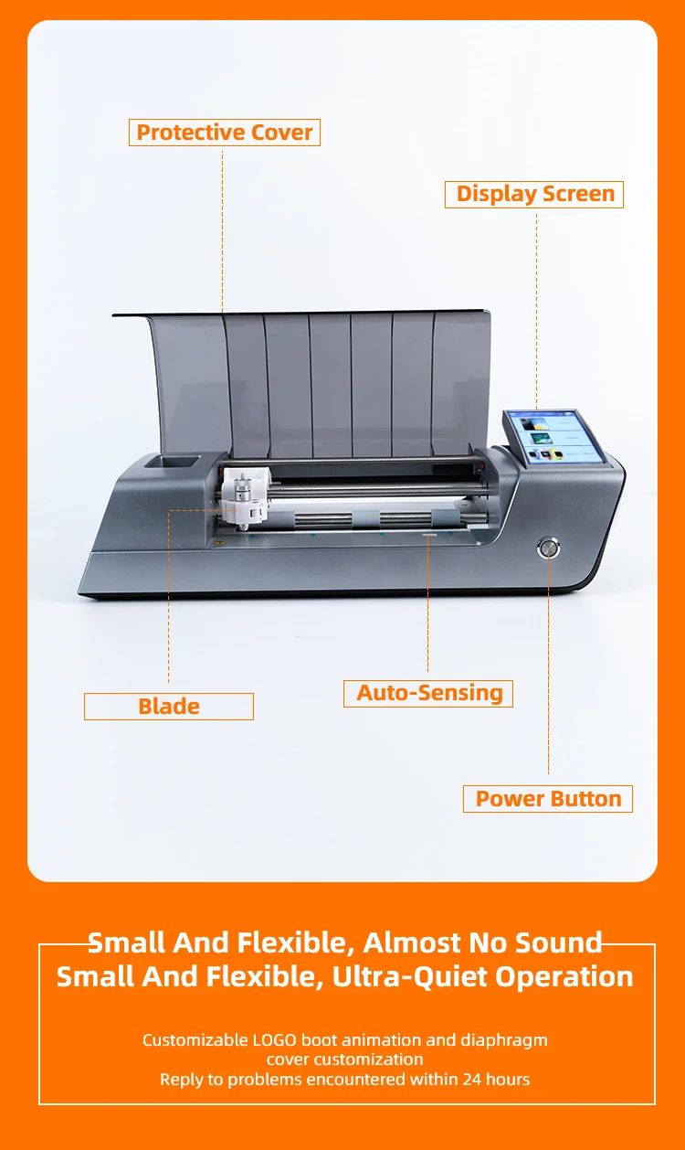Factory Automatic Film Cutter Mobile Screen Protector Making Machine Hydrogel TPU Nano Film Cutting Machine