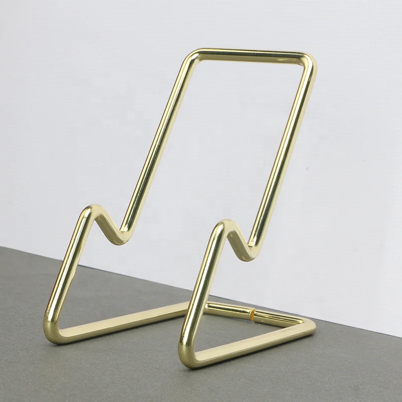YS1211D Wholesale New OEM Metal Wire Room Decorations Photo Frame Folding 2022 Tablet Kindle Stand Mobile Cell Phone Holders
