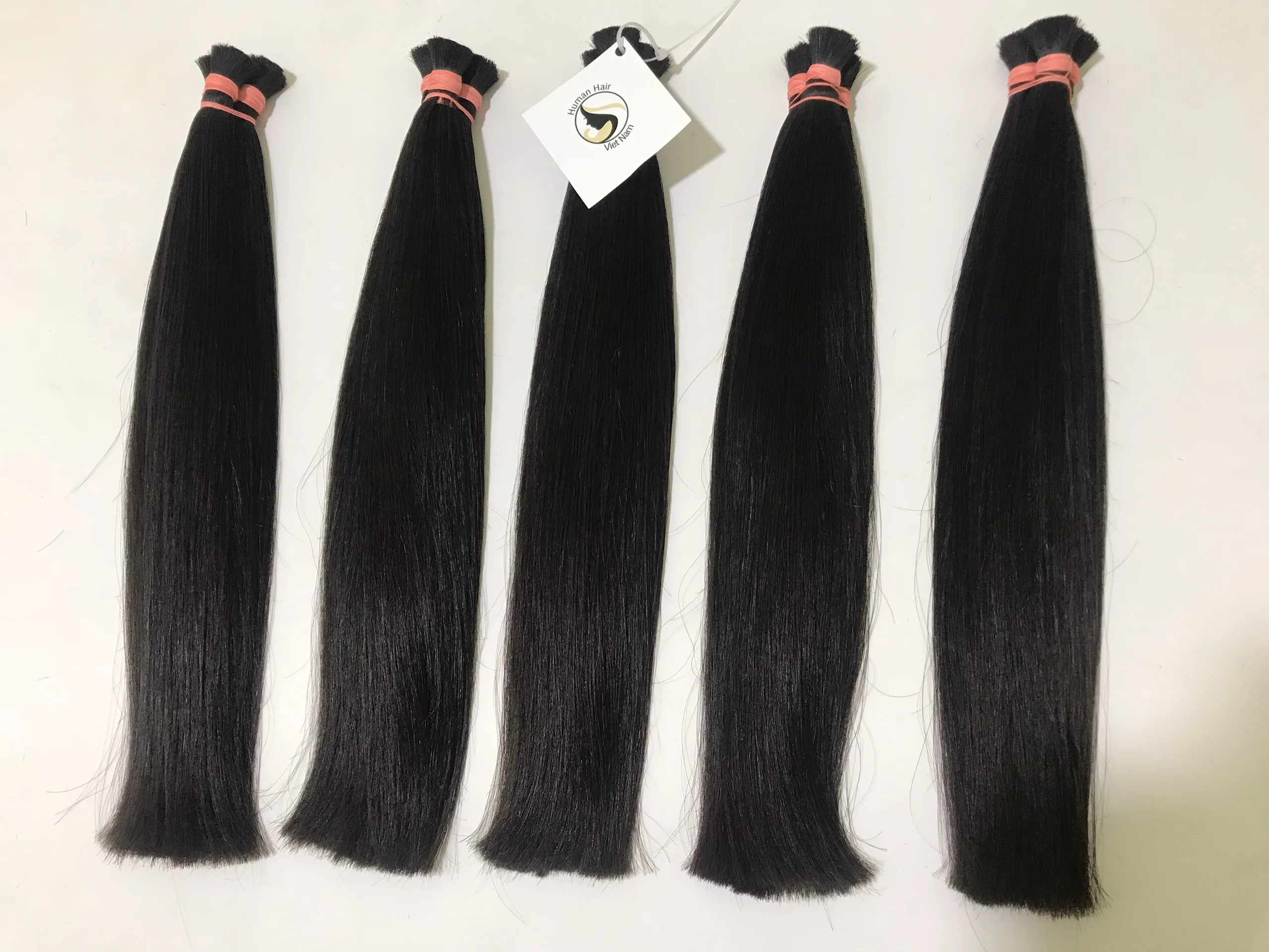 Hair Supplier Raw straight human hair bulk, 100% virgin raw southeast asian virgin hair bulk extensions wholesale