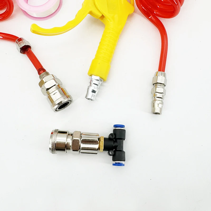 Wholesale Air spray gun Air Blow Gun Kit Lengthening blower set with Removable Rubber Tip Plastic Pneumatic Dust Gun Set