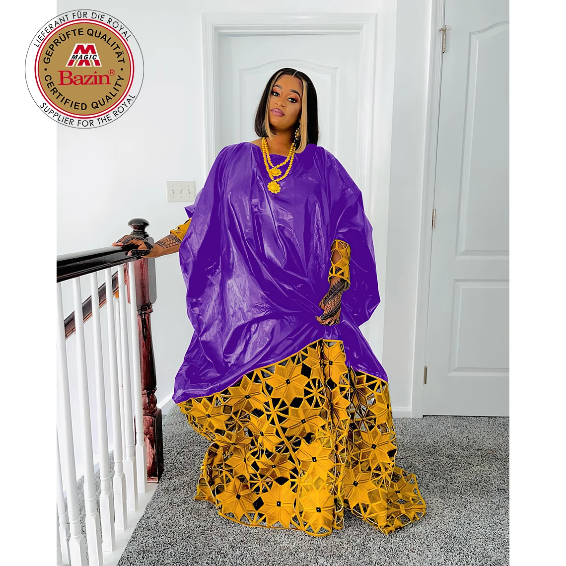 Flower Pattern Black Bazin Riche Dresses For African Nigeria Noble Women Party Evening Gowns Guipure Dashiki Long Dresses