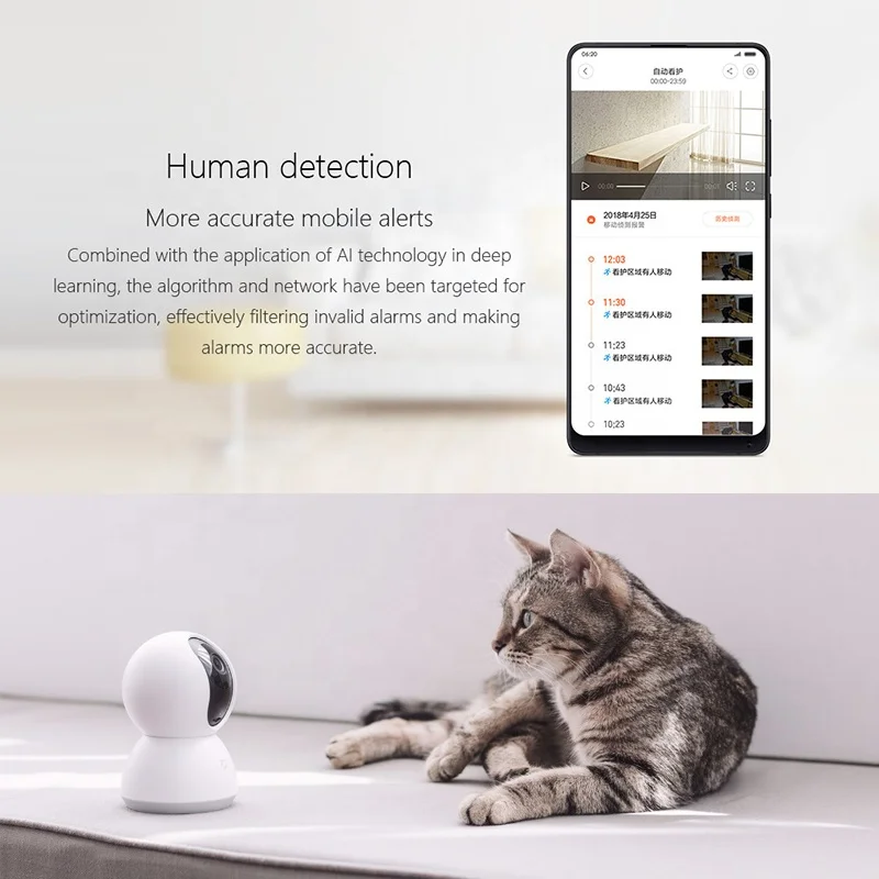 Xiaomi Mijia 1080P IP Camera WiFi Wireless 360 PTZ Mini Camera Infrared Night Vision Two Way Audio Mi Home Security CCTV Camera