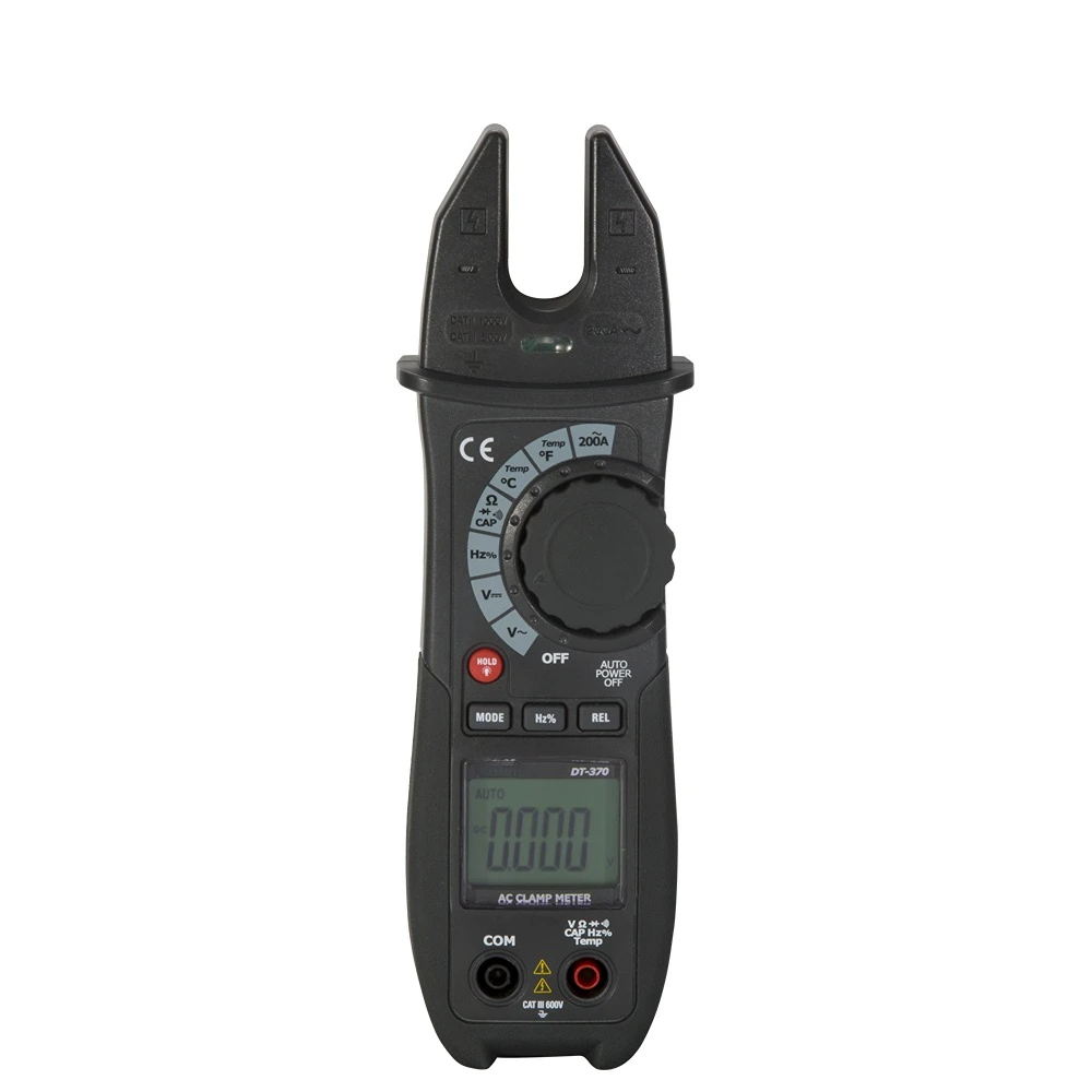 DECCA DC-DT-370 4000 отсчетов сверхмощный мини-зажим с открытыми челюстями 1 2 а переменного тока дюйма