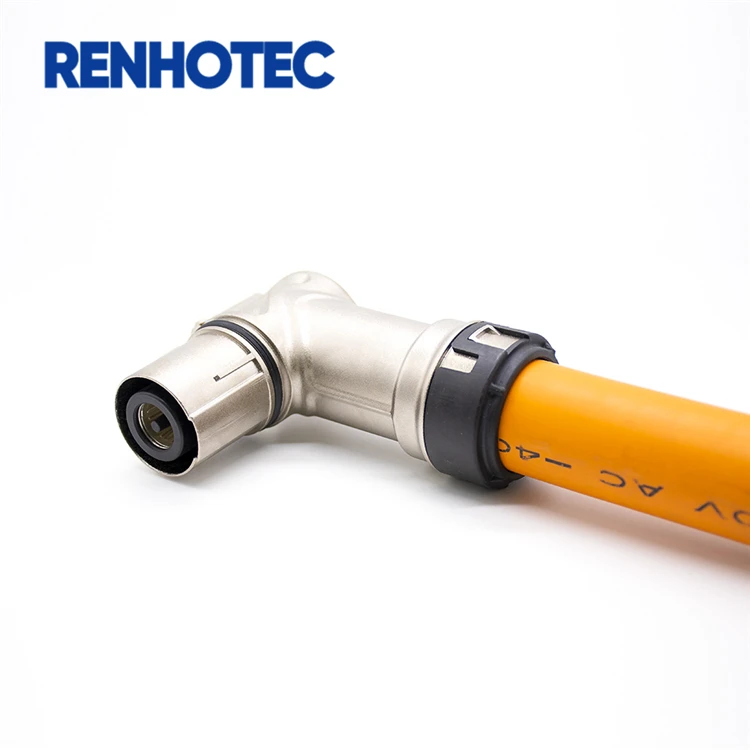 Metal 500A 1 Pin Plug Socket HVIL 5kv High Voltage Connector 5000V Shv