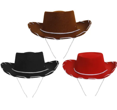 Kids Cowboy Hat Children Cowgirl Fancy Dress Costume Hat For Girls Boys AD2166