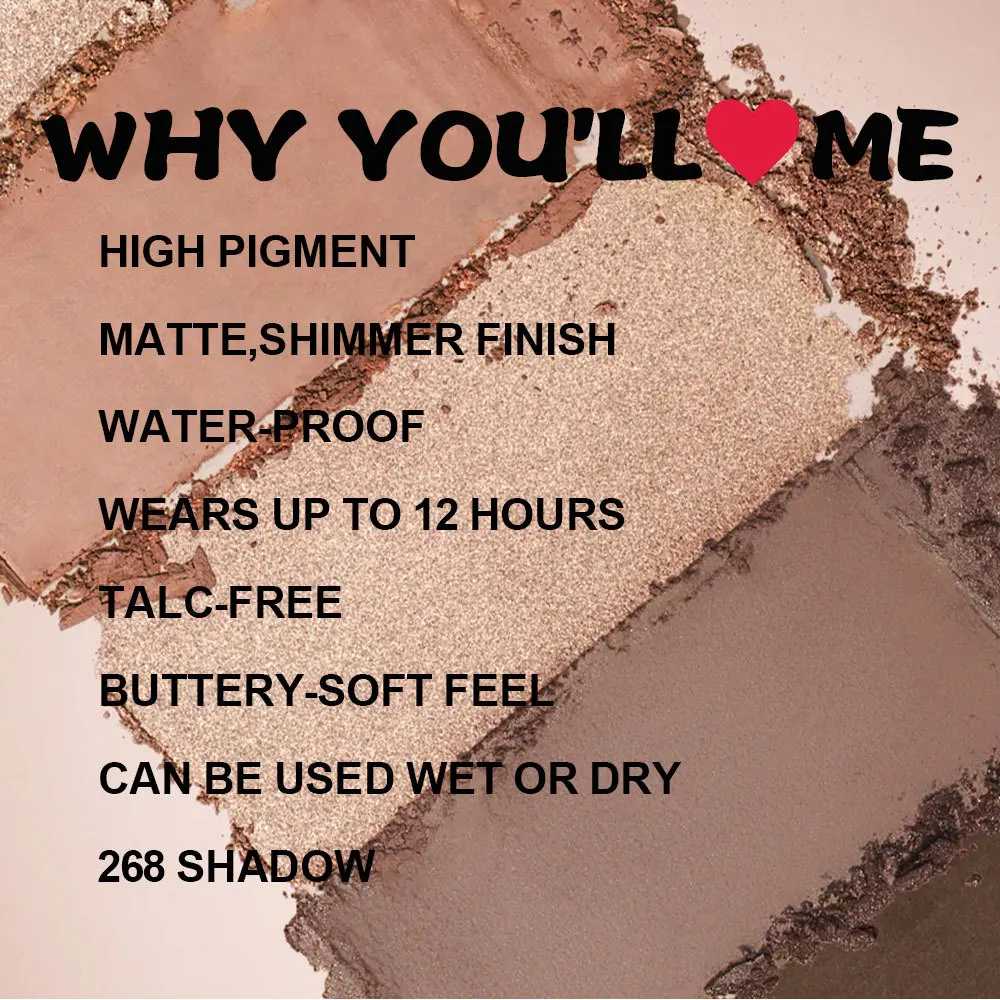 Private Label High Quality Makeup Cosmetic Vegan DIY Multichrome Glitter Shimmer Matte High Pigment Eyeshadow Palette