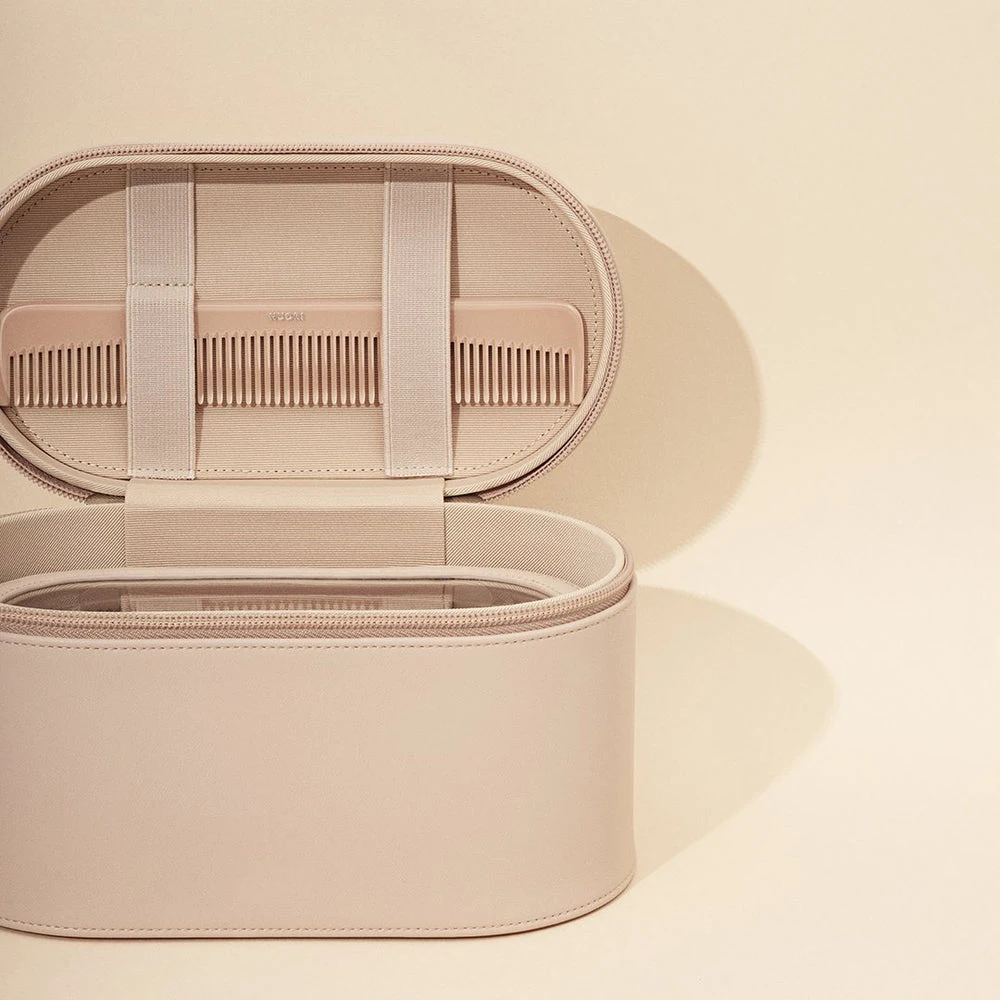 2-IN-1 classic custom waterproof beauty case tpu leather makeup bag travel organizer toiletry cosmetic bag set