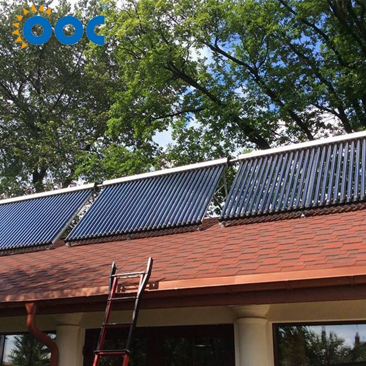 Heat Pipe high quality solar collector with 14MM  condensing and 2.0mm aluminum stand