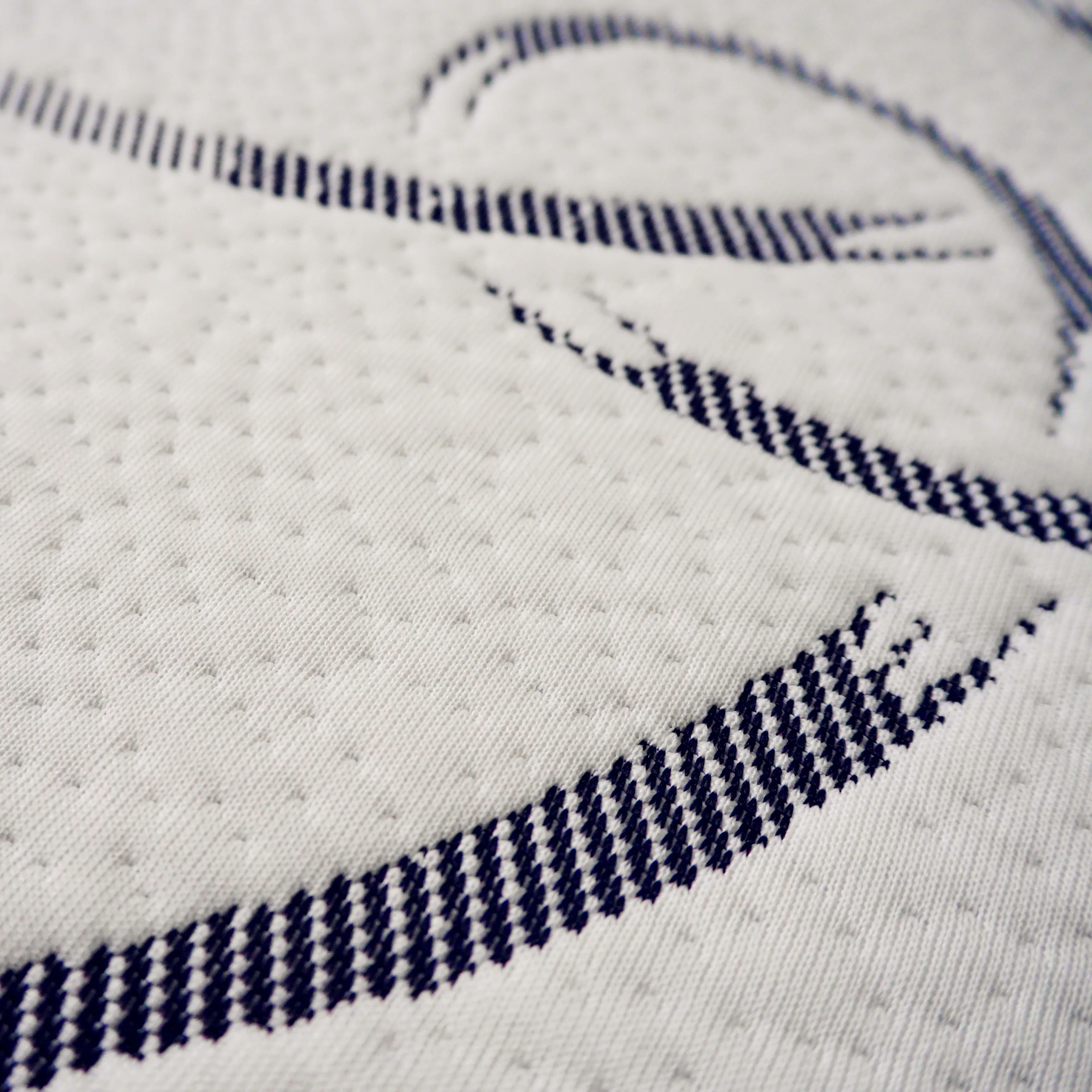 Customized 100% Polyester Stretch Knit Circular Jacquard stretch latex knit fabric for Mattress Cover Protectors