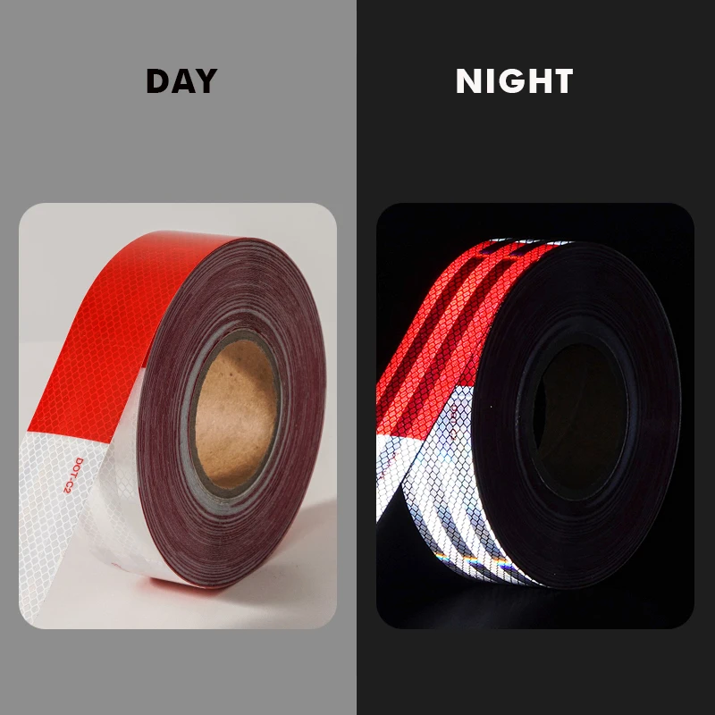 Safety PET Diamond Grade Conspicuity Reflective Retro Adhesives Reflective Warning Product Tape DOT-C2 For Truck