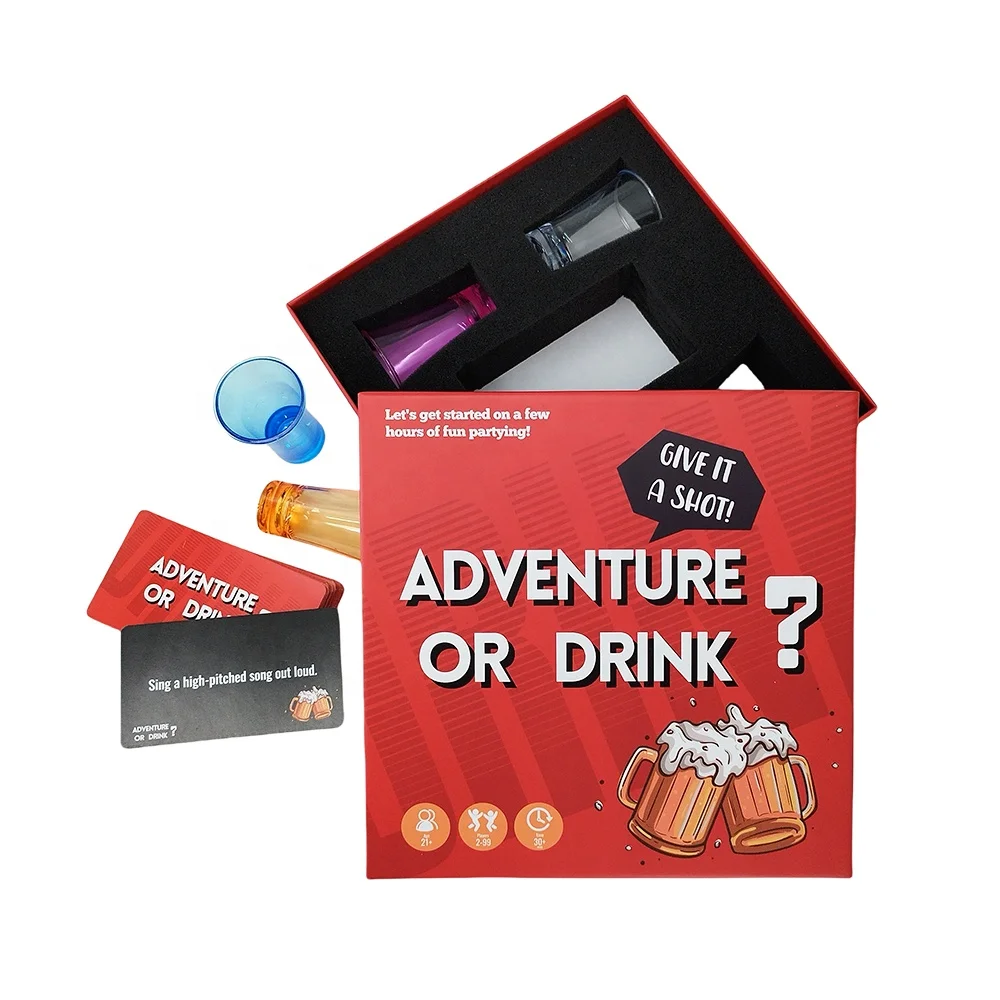 Wholesale Custom Printed Adult Card Game Family Friendly Party Drinking Board Paper Poker Card Sets