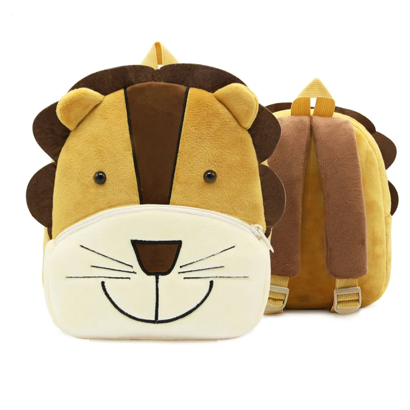 3D Cartoon Plush Children Kindergarten Schoolbags Popular Animal School Kids Backpack Bags