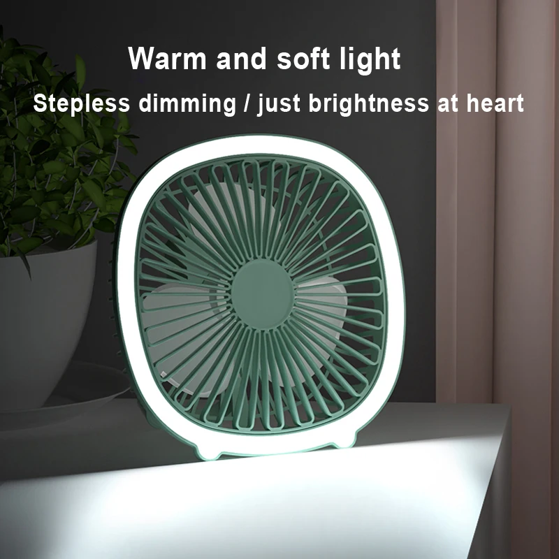 Desk lamp fan