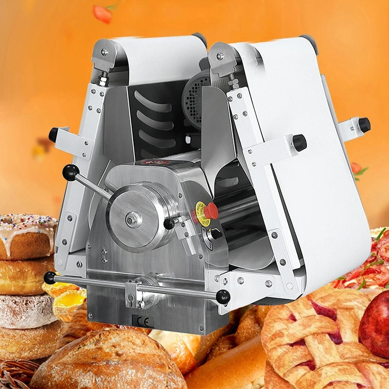 Portable Commercial Electric Reversible Folding Tabletop Machine Automatic Dough Sheeter Crust Pastry for Croissant Pizza