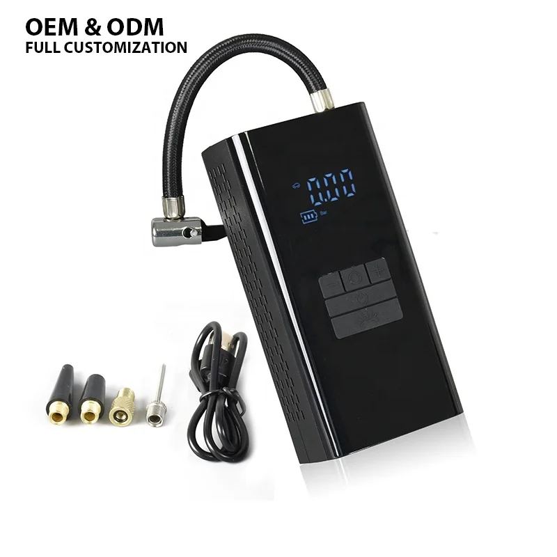 automatic mini car tire inflator digital air pump compressor digital display tire inflator for car motorcycle bicycle and more
