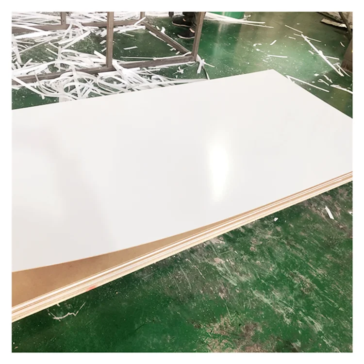 High quality 3mm 6mm 12mm 15mm 18mm fibreboards white melamine mdf hdf board for Furniture