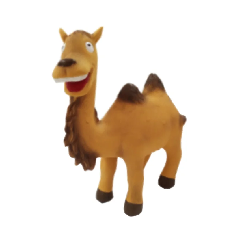 Customized kids toys soft non-toxic lifelike camel shape latex rubber toys