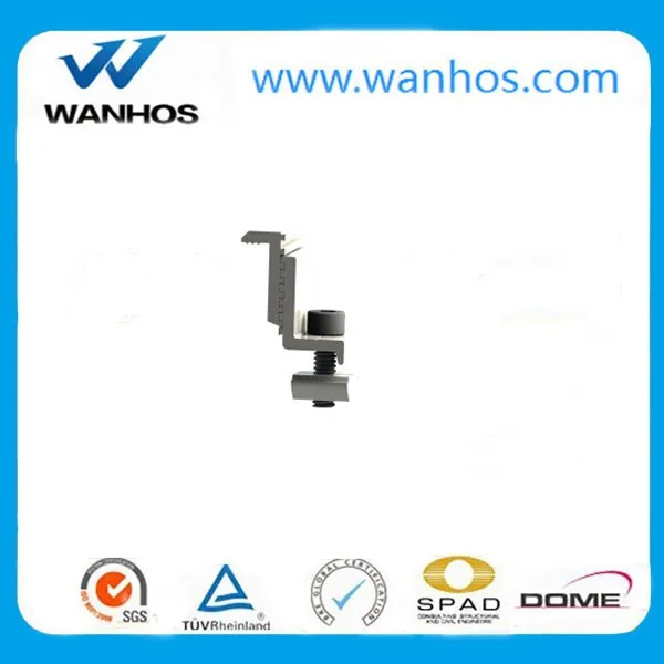 Adjustable Solar End Clamp Connection Black & Natural for Solar Panel Mounting 10 Years Standard 35-60mm DIN3017 CN;FUJ Metric