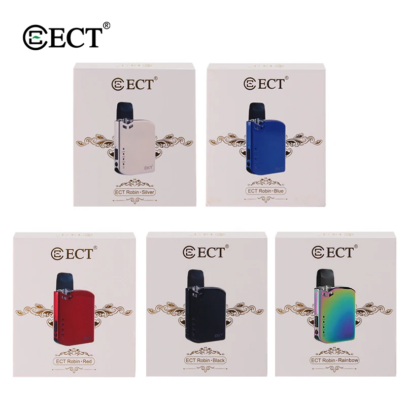 2019 New products Innovative Pod Mod E cig Vape Cartridge ECT Robin Vape Pod System with 1ml empty Ceramic Pods