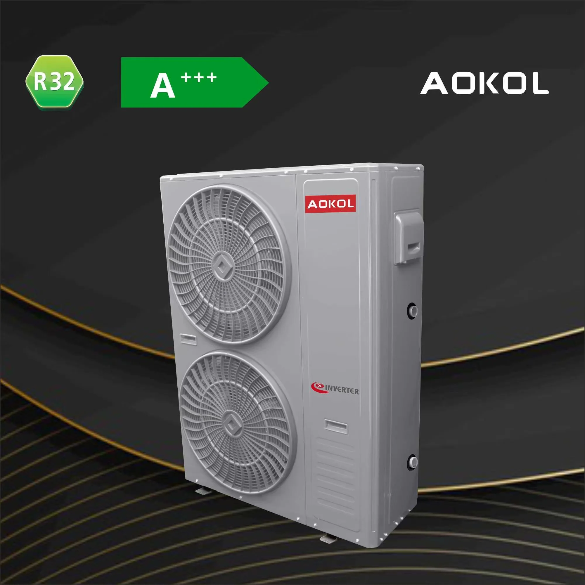 China R410A OEM heat pump,EVI DC Inverter all in one Air to Water heat pump, Monoblock air source heating pump