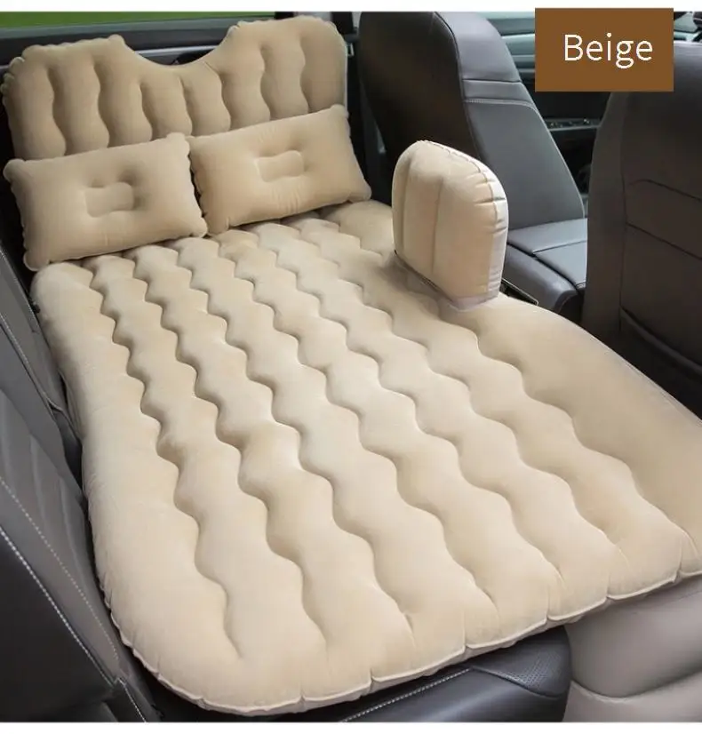 Interior supplies folding car inflatable bed PVC flocking car inflatable mattress SUV car travel inflatable bed