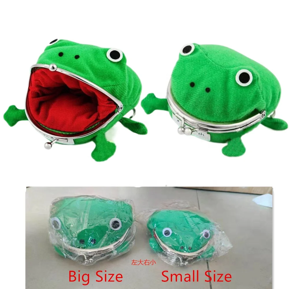 2 Sizes Hokage Nin-jia Frog Coin Purse Men Women Key Anime Plush Wallet Coin holder Cosplay