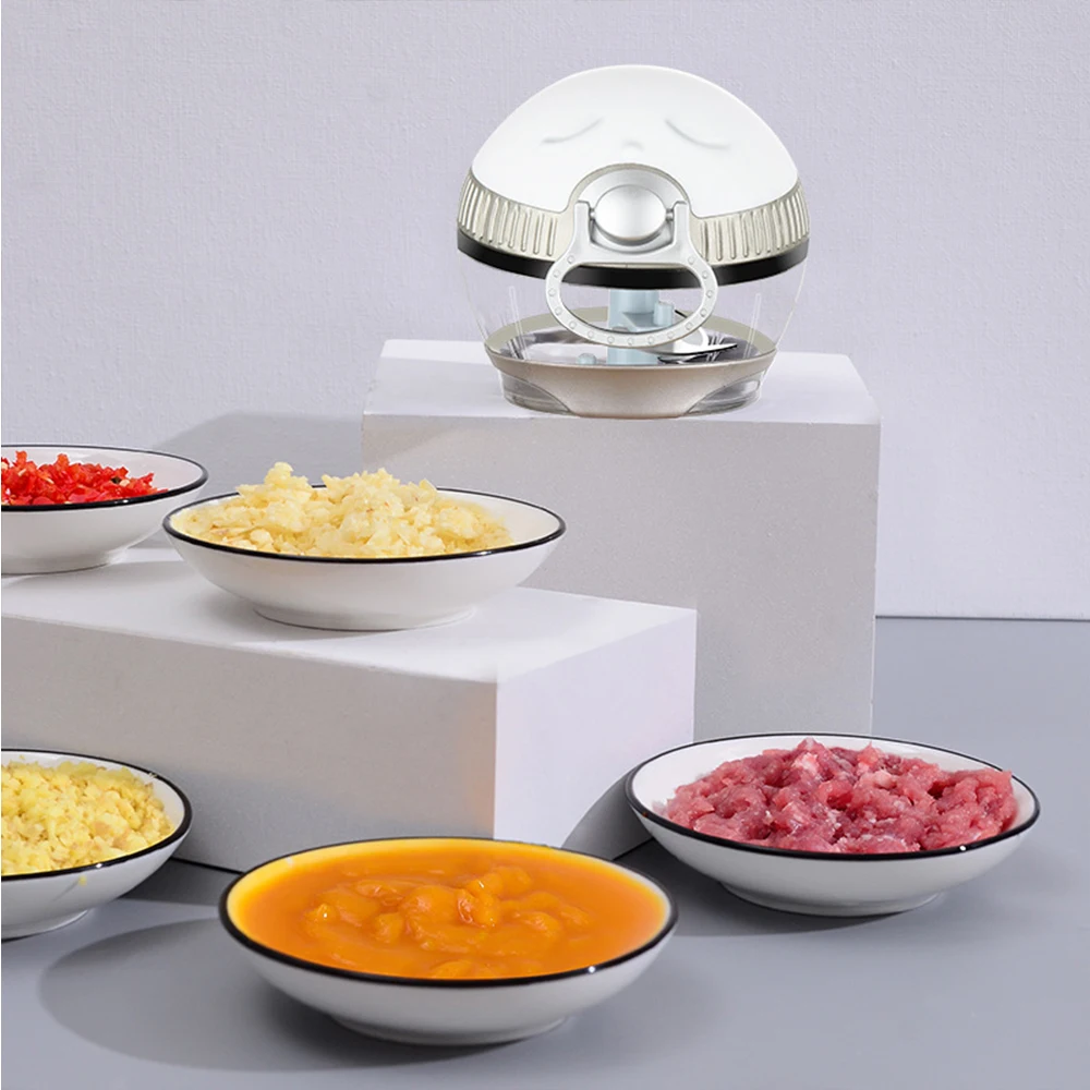 2020 Hot Selling Home Use Kitchen Accessories Mini Garlic Quick Manual Pull Vegetable Chopper