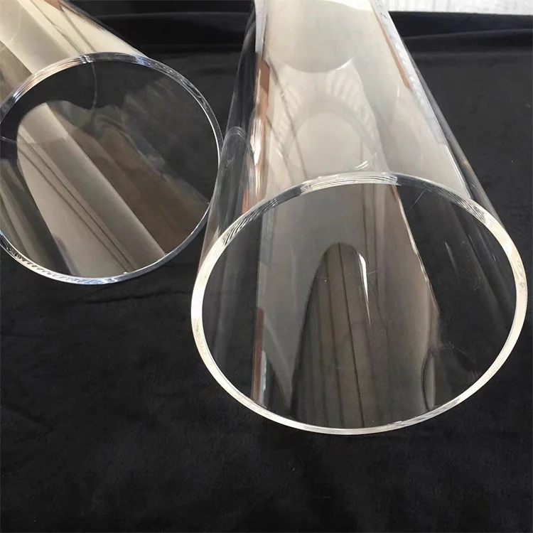 High Temperature Clear Large Diameter Quartz Glass Test Tube Resistant Clear Quartz Glass For Sale