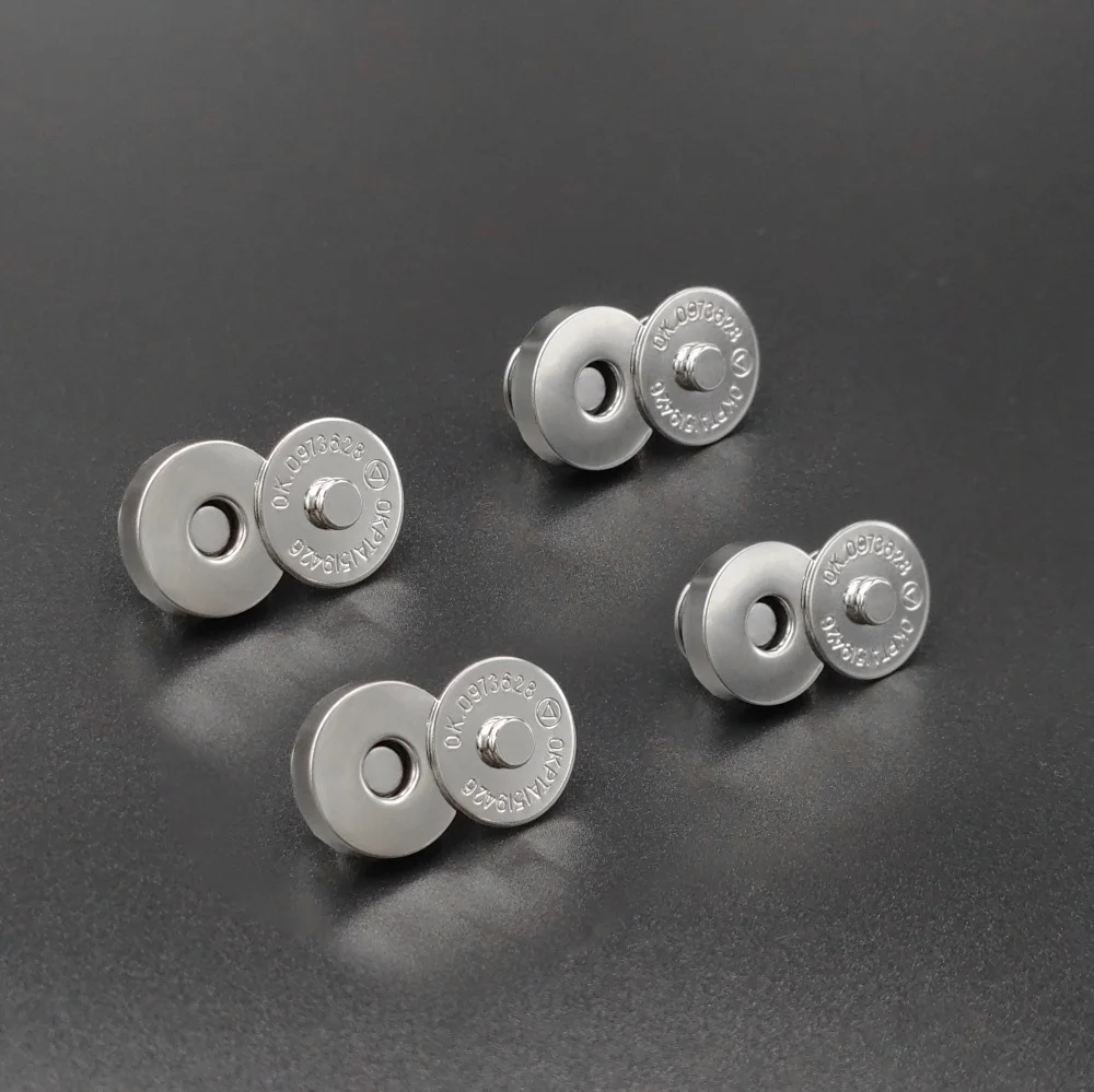 Square round double-sided handbags bags shoes jackets hidden invisible magnet snap magnetic button for clothing