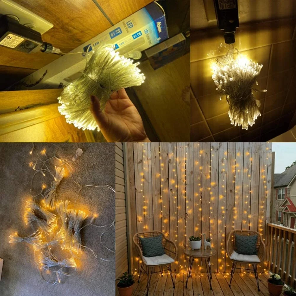 Christmas party wedding Ceiling led curtain light outdoor curtain led christmas lights led outdoor string lights