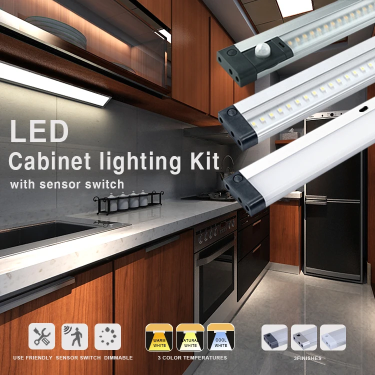 Kitchen door activated light switch 12/24V indoor PIR/IR motion led cabinet light touch sensor