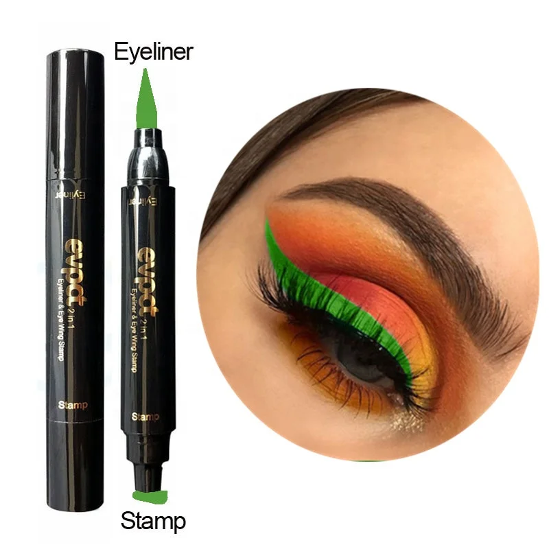 Hot Sale Double-headed Multi Color Eye Liner Wing Seal Quick-drying Non-smudge Eyeliner