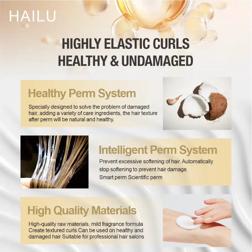 New Technology the Source Factory Keratin Health Curly Perm Hair Cream Multi-Function Curly Hair Perm Hair Curling Perm