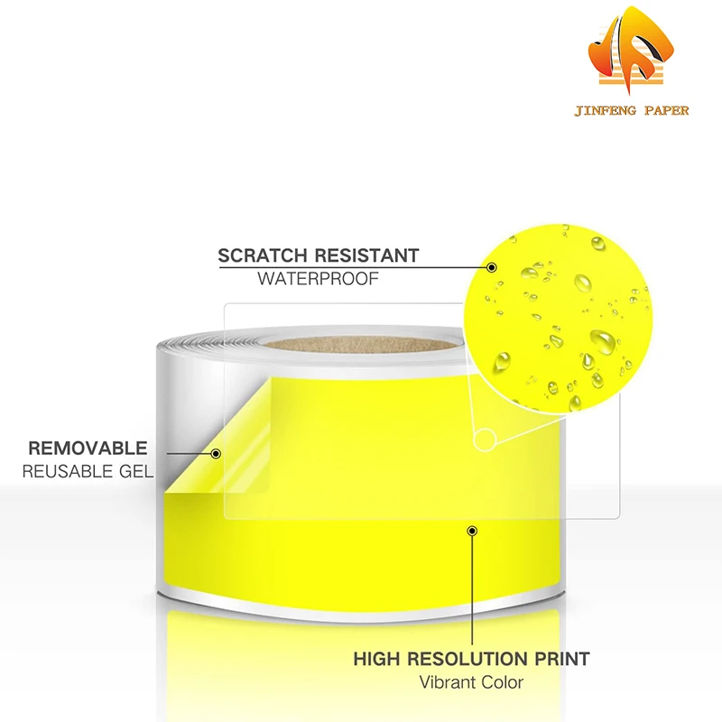 Wholesale 500 Pcs 2' x 2' Holographic Silver Thermal Label Stickers Square Thermal Printer Stickers