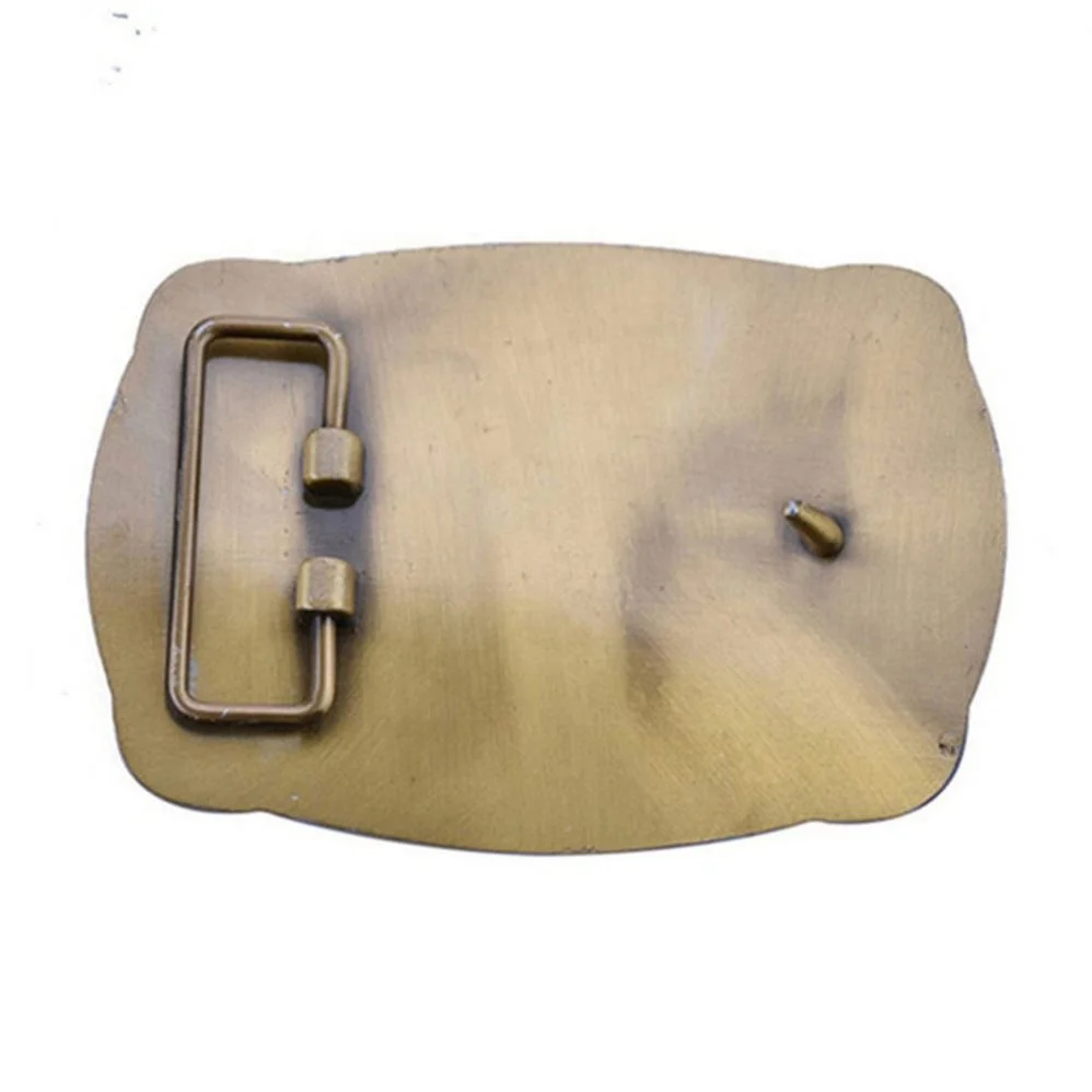 Custom Logo Sandblasting Plated Belt Buckle Jack Daniels