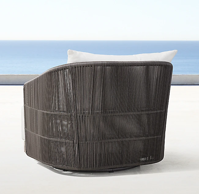 Furniture Fabric Seat Aluminum Modular Corner Patio Garden Sofa Set with Coffee Table Top Fairy Steel Wood