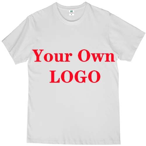 Оптовая продажа, Мужская футболка на заказ, Oem Odm белая 100% хлопковая Футболка с принтом о-рубашки