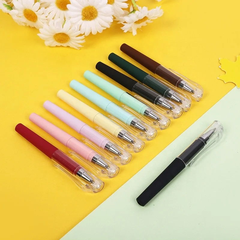 Mini pen advertising sign pen Black 0.5mm writing short pocket gel ink small pen LOGO Custom stylo personnalis