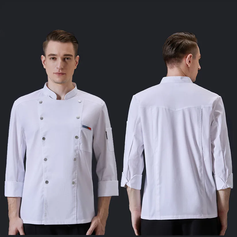 Butcher waist aprons kitchen chef jacket custom hotel uniforms sets chef coat apron