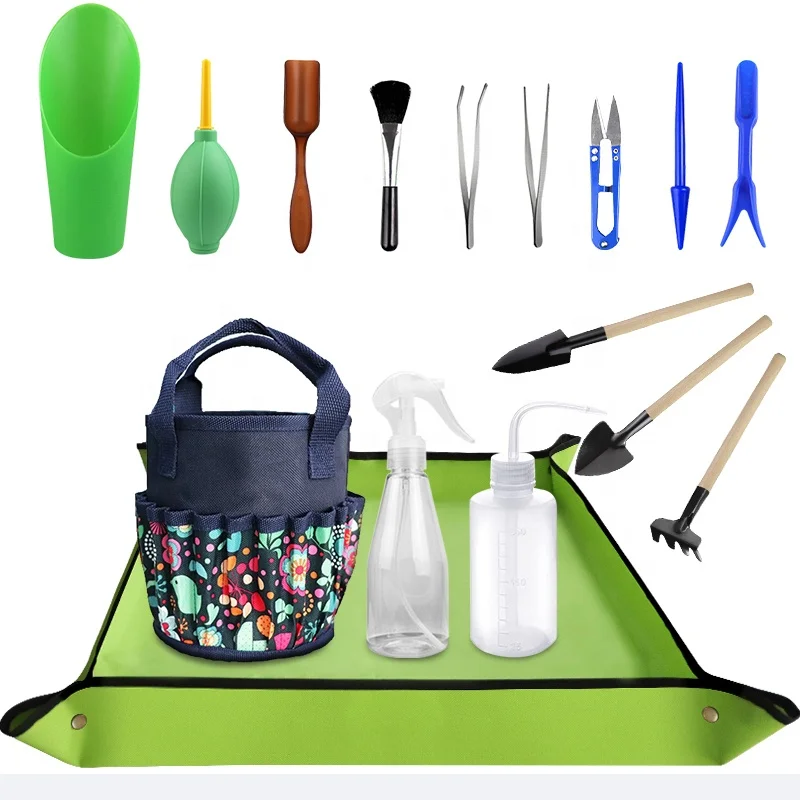 Garden growing planting kit Succulent Kit Indoor Mini Garden Hand Tool Set 14 Pieces