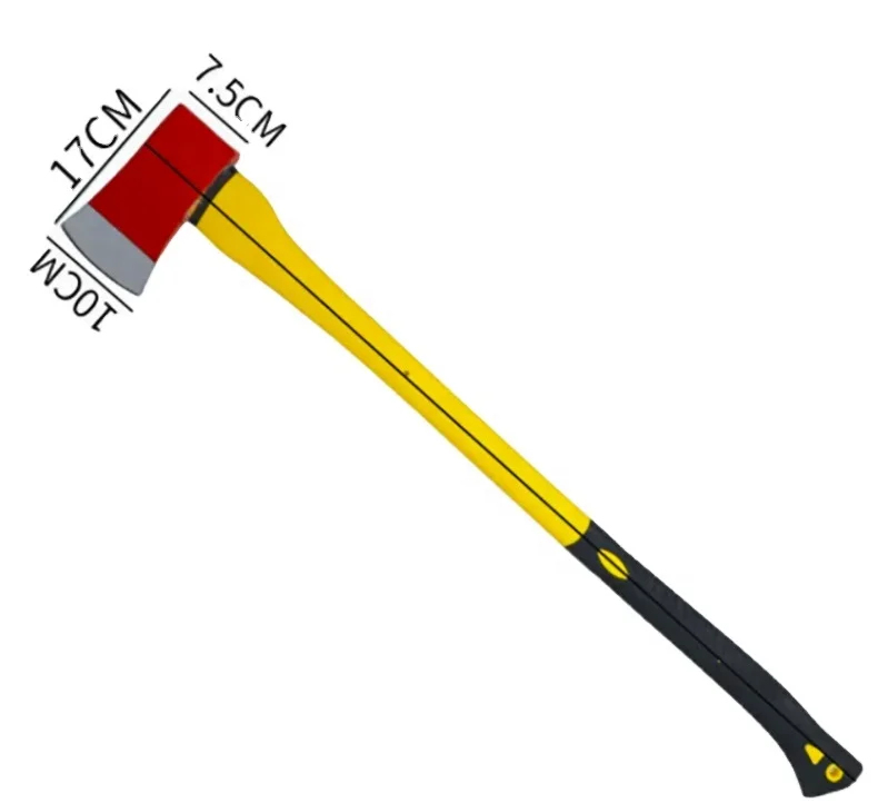 Hot Sale Cheap Price Forging Quality Axe Head pick head Axe Flat head axe With Strong & Durable & Insulated Fiberglass Handle