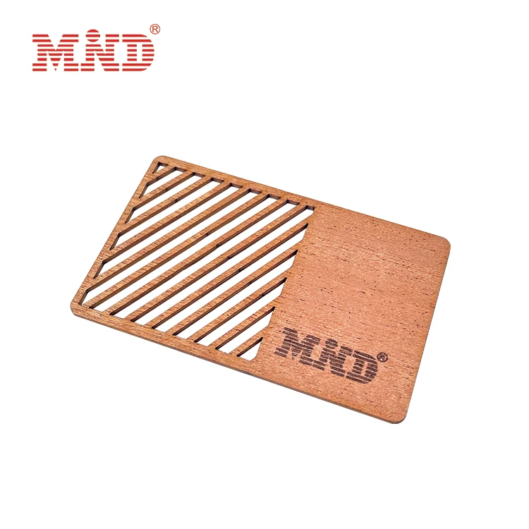 Wholesale factory hot sale laser engraved wood business cards