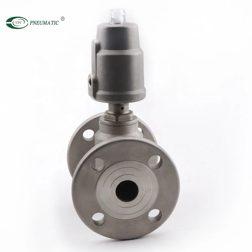 
Full stainless steel pneumatic angle seat valve 