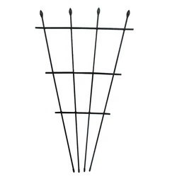 High Quality Metal Plastic Plant Pot Yard Lattice Fan Shaped Trellis for pots
