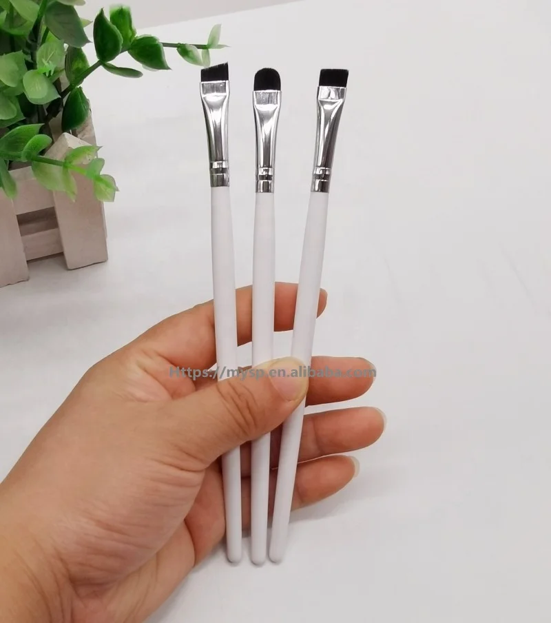 Very Sharp and Thin Hair for Sharp Lines Tinting Concealing Super Thin Flat Angle Round Eyebrow Eyeliner Concealer Brush