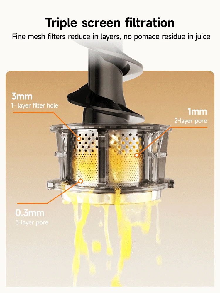 RTS 3-Days Fast Shipping BPA Free horizontal 98% juice yield Easy to clean slow juicer juicer extractor machine