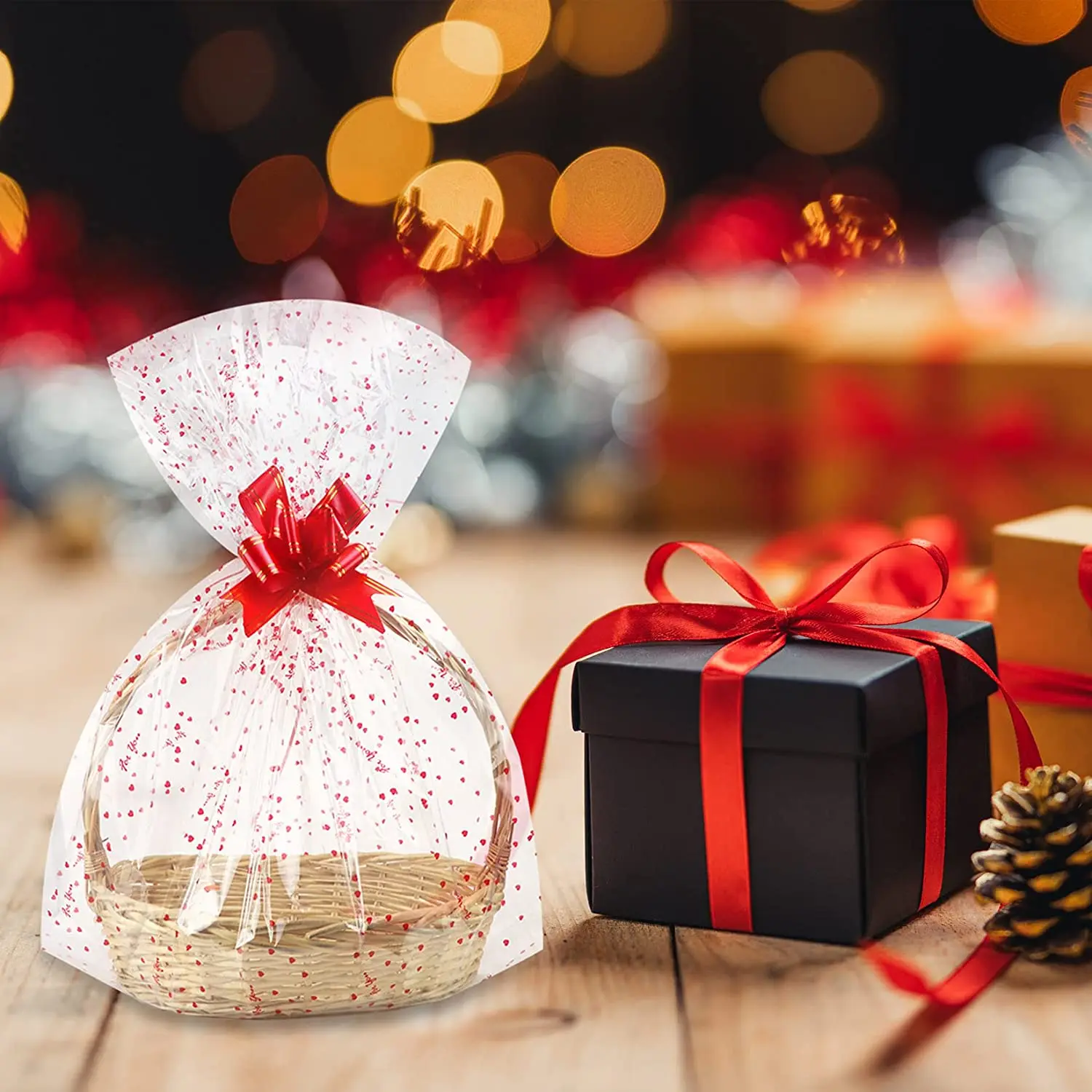 2024 Hot Sale 100 ft Clear Cellophane Wrap Roll Plastic Poly Bag 31.5 in * 100 ft 3 Mil Thicken